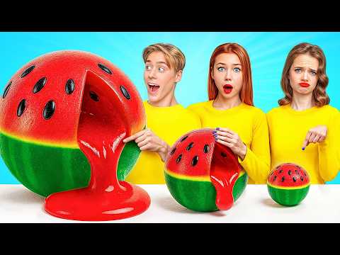 Großer, Mittlerer und Kleiner Teller Challenge | Erstaunliche Koch-Hacks Multi DO Challenge