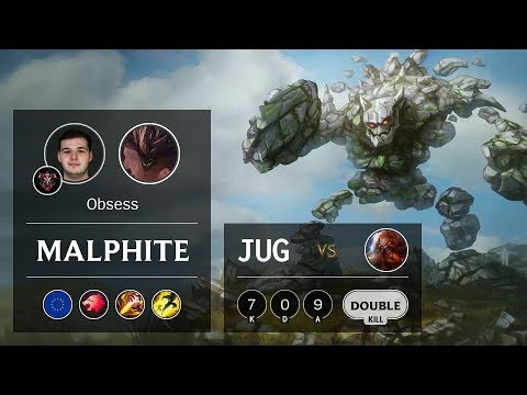 Malphite Jungle vs Gragas - EUW Grandmaster Patch 9.14