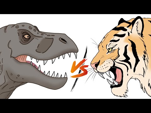 T-REX 🆚 TIGER 🦖🐅 Who would win?