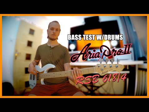 Aria RSB-618/4-WH RSB Series Basswood Body Bolt-On Maple Neck 4-String Electric Bass Guitar image 4