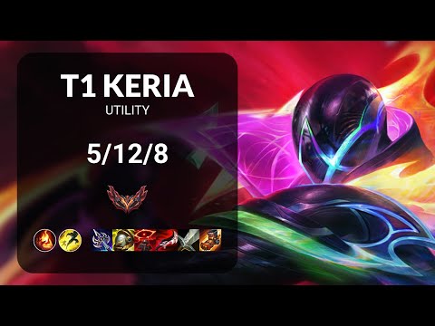 T1 Keria Pyke vs Zyra UTILITY - KR GRANDMASTER Patch 13.12