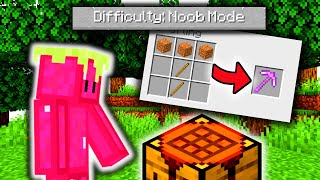So I Played Minecraft On Noob Mode Difficulty....