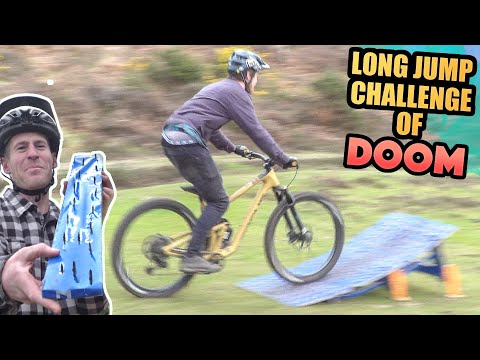 MTB LONG JUMP CHALLENGE OF DOOM - WHO WILL GET A FLAT TIRE?
