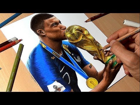 Drawing Kylian Mbappé - World Cup 2018