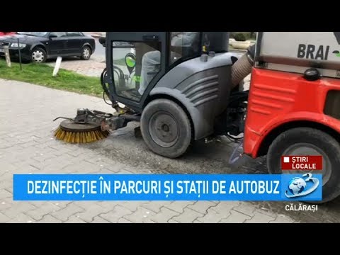 Știri Locale - Dezinfecție în parcuri și stațiile de autobuz