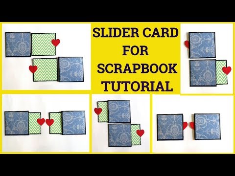 Slider Card For Scrapbook Tutorial By Sangitaa Rawat | Anniversary Special | Easy Tutorial | DIY Video