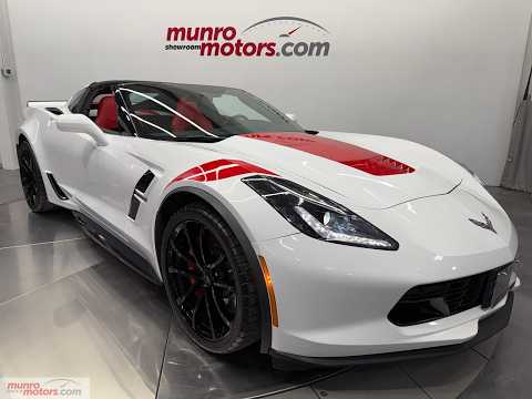2018 Chevrolet Corvette Grand Sport Coupe 1LT in White for sale at Munro Motors in Brantford, ON