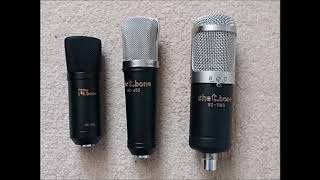 Video thumbnail for Thomann t.bone large diaphragm condensers compared: sc400, sc450 and sc1100 by Gavin Atkin