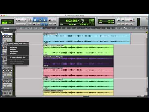 Pro Tools Tutorial: Using Elastic Audio Instead Of TCE In Pro Tools 11