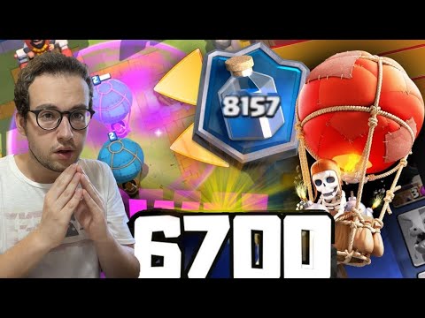 Faccio la partita delle 6700 con un nuovo Deck  ma  succede qualcosa di IMPENSABILE!! -Clash Royale