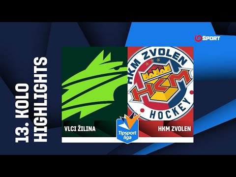 13. kolo: Vlci Žilina - HKM Zvolen 6:5 pp (1:2, 4:0, 0:3 - 1:0)