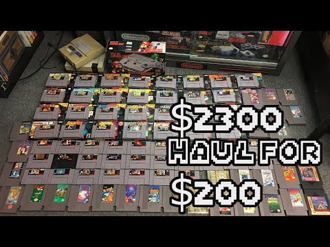 Huge Pickup NES and SNES Video Game Score!