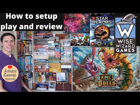 How to setup play and review Epic Card Duels by AmassGames 