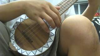 Styrofoam Tenor uke strumming