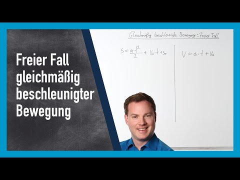 Free fall with uniformly accelerated motion