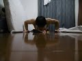 160 Push ups+20 Ab Wheel 腕立て伏せ160回+腹筋ローラー20回
