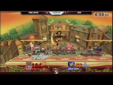 VS Weekly 1/5/17 - Losers R6 - Yung Zootie (ROB) vs. Stay (DuckHunt) - Smash 4