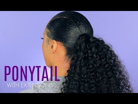 How To: Sleek Ponytail With Weave | Protective Style |...