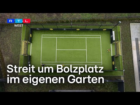 Bolzplatz im eigenen Garten sorgt für Ärger - Baugenehmigung fehlt | RTL WEST