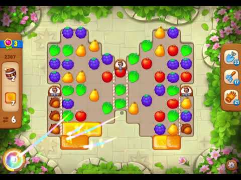 GardenScapes Level 2387 no boosters (20 moves)