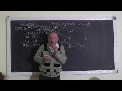 2/2 Lectia 1177 - Dreapta perpendiculara pe un plan Prisma Piramida Triunghi echilateral - Clasa 8