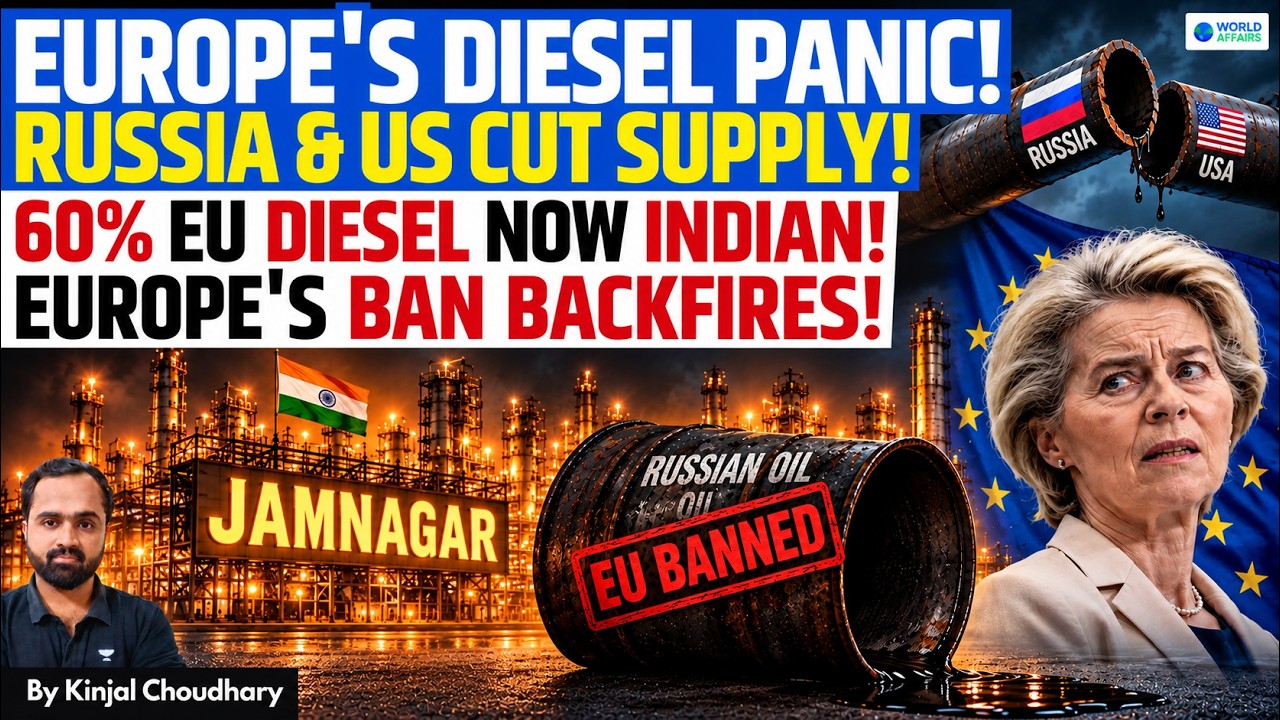 INDIA Takes Over Europe's Diesel Supply - Russia Bans Own Exports, Hormuz Traffic Collapses | Kinjal