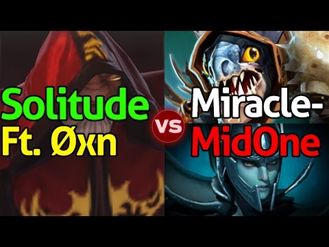 Miracle- Slark & MidOne PA VS Solitude Warlock Ft. Øxn BH - Dota 2 The Epic Battle