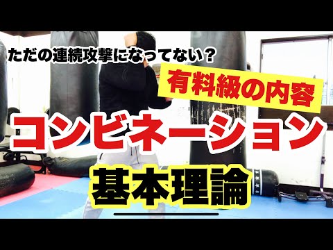 【実No.34】コンビネーションの基本理論！有料級の内容！【キックボクシング実戦テクニック】