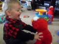 Aidan Playing With Elmo Live