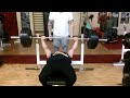 Deak Istvan, bench presses with 180 kgs