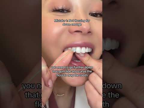 The proper way to floss! #floss #flossingteeth #dentist #flosspicks