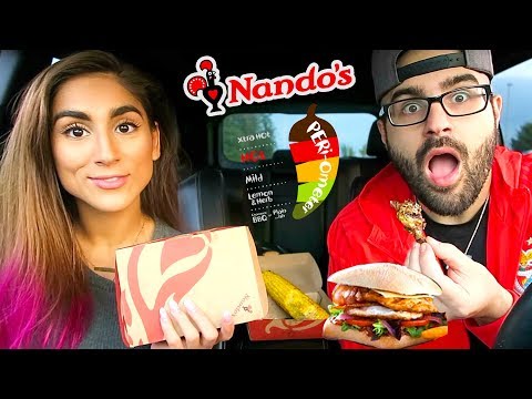 TRYING NEW NANDOS FAVORITES MUKBANG!!
