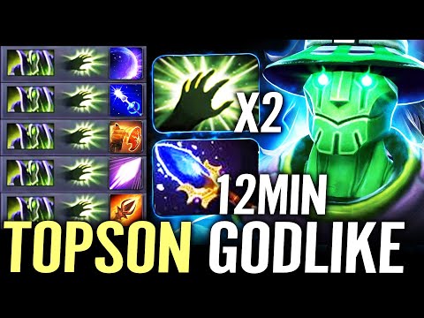 🔥 TOPSON Rubick MID 12min GODLIKE — 13min Aghanim 2x Stolen Spells Fastest Hand Dota 2 Pro