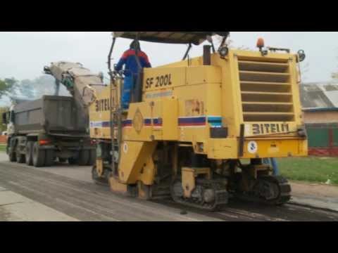 Trifesti,Iasi - Lucrari de intretinere la soseaua nationala