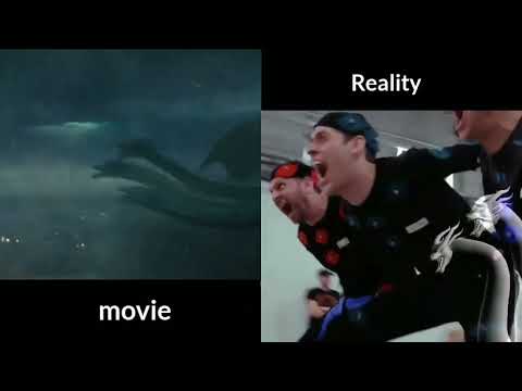 Reality of GODZILLA Scenes shooting | Godzilla Behind the scenes #behindthescenes#shorts