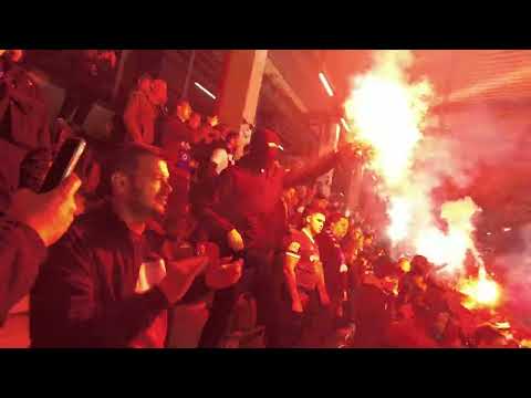 HSV PYRO CHOREO SHOW Ende der Halbzeit Derby Pauli - HSV