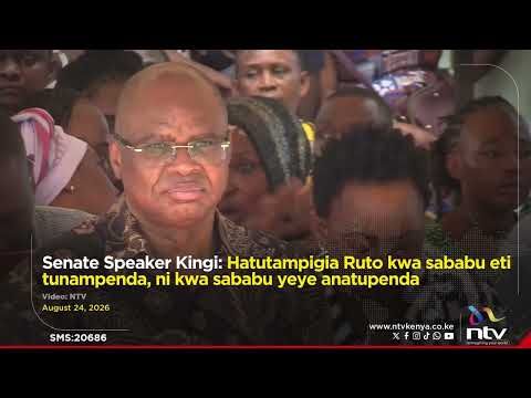 Senate Speaker Kingi: Hatutampigia Ruto kwa sababu eti tunampenda, ni kwa sababu yeye anatupenda