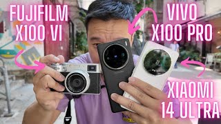 Fujifilm X100 VI vs Xiaomi 14 Ultra vs Vivo X100 Pro Street Photography in Hong Kong