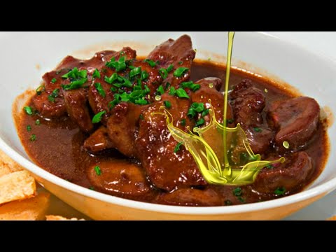 ✅RIÑONES al JEREZ con GARBANZOS y ARROZ🍀Rico Fácil Barato Rápido #recetas #riñones #medicocina