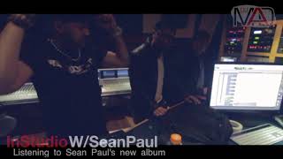 In Studio w/ Sean Paul - Listening to the new tunes.