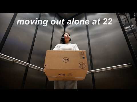 moving out alone at 22 📦🚛 | living alone diaries / "becoming balanced" ep 1