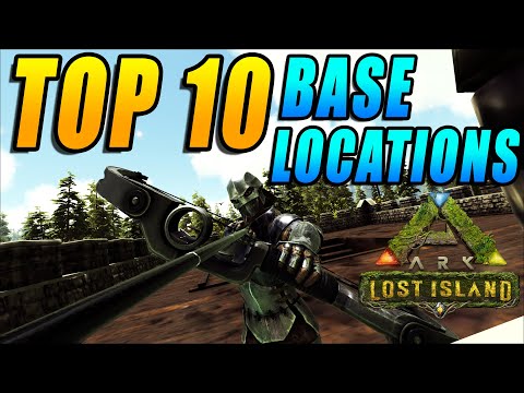 *NEW* Top 10 BEST HIDDEN Base Locations On LOST ISLAND - Ark Survival Evolved