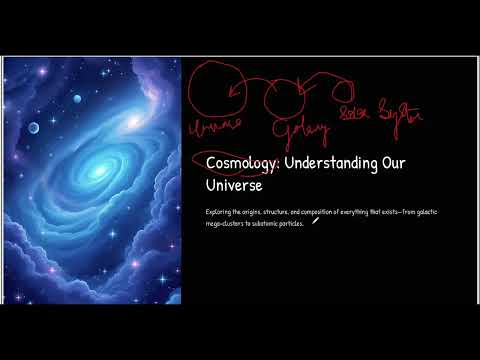 PART-1 || “Cosmology Made Simple 🚀 | Origin of Universe to Solar System Explained”
