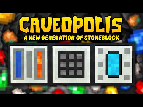 Minecraft Caveopolis | A COMPLETELY NEW RESOURCE GENERATING SYSTEM! #2 [Modded Questing Stoneblock]