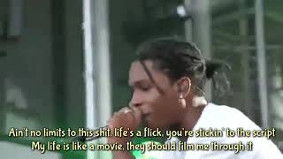 A$AP Rocky ft. Bones - Canal St ( Lyrics / Lyric Video )