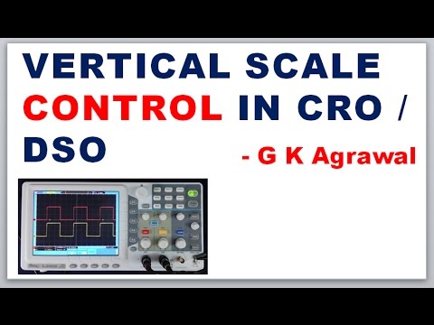 How Vertical Scale Control setting is done in oscilloscope Video