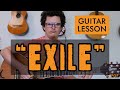 Exile Taylor Swift feat bon iver Guitar Lesson Tutorial