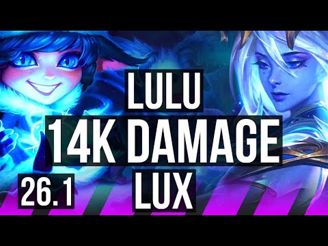 LULU & Jinx vs LUX & Caitlyn (SUP) | 14K damage | NA Grandmaster | 26.1
