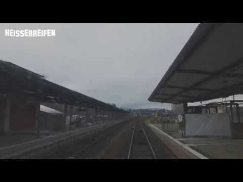 Lokführer 1: Görlitz nach Löbau vom Führerstand / train drivers eye