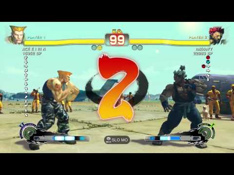 SSFIV Online: Tokido (Akuma) vs ACE E I RI N (Guile) TRUE-HD QUALITY